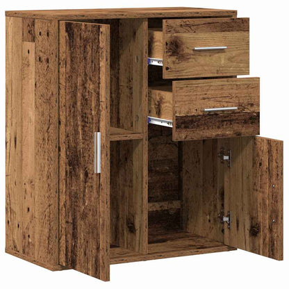 Sideboard with Drawer Old Wood 60 x 31 x 70 cm Engineered Wood
