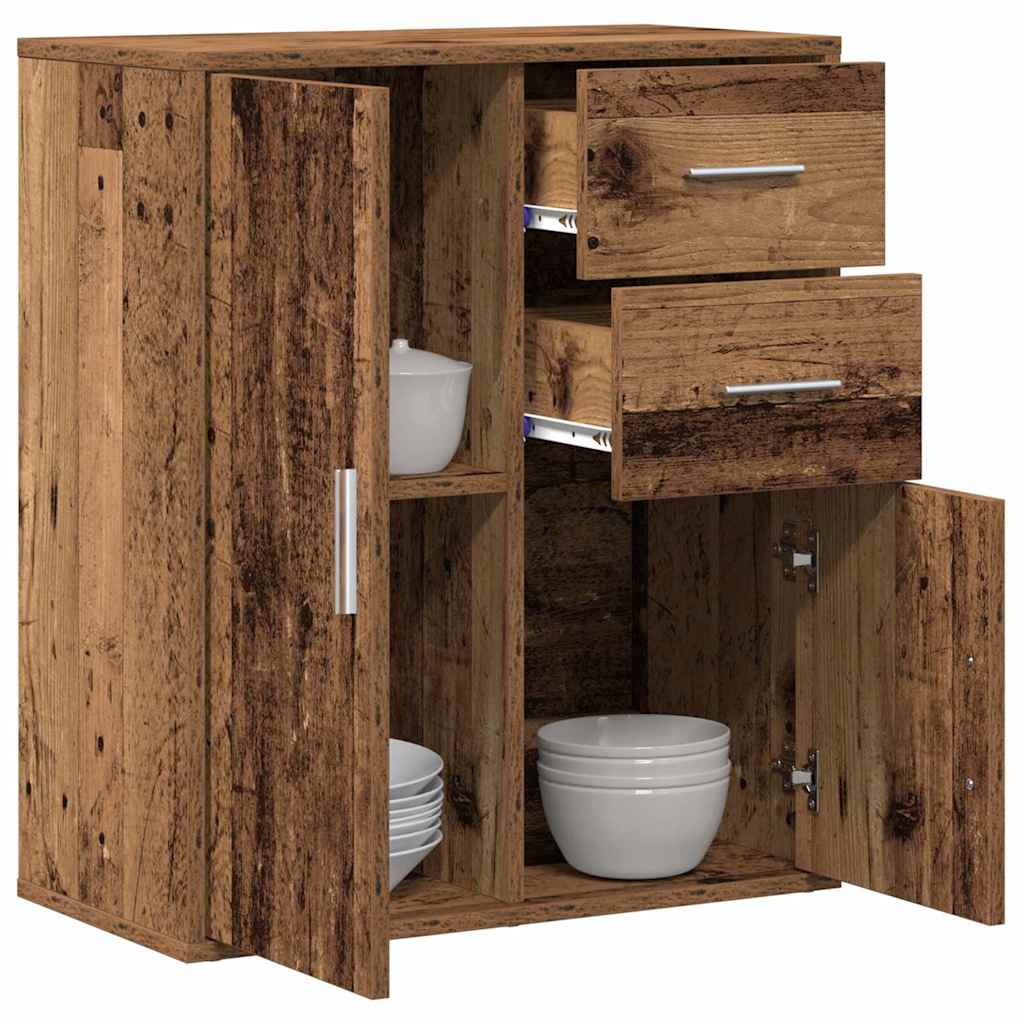 Sideboard with Drawer Old Wood 60 x 31 x 70 cm Engineered Wood