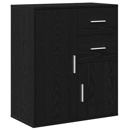 Sideboard Black Oak 60 x 31 x 70 cm Engineered Wood