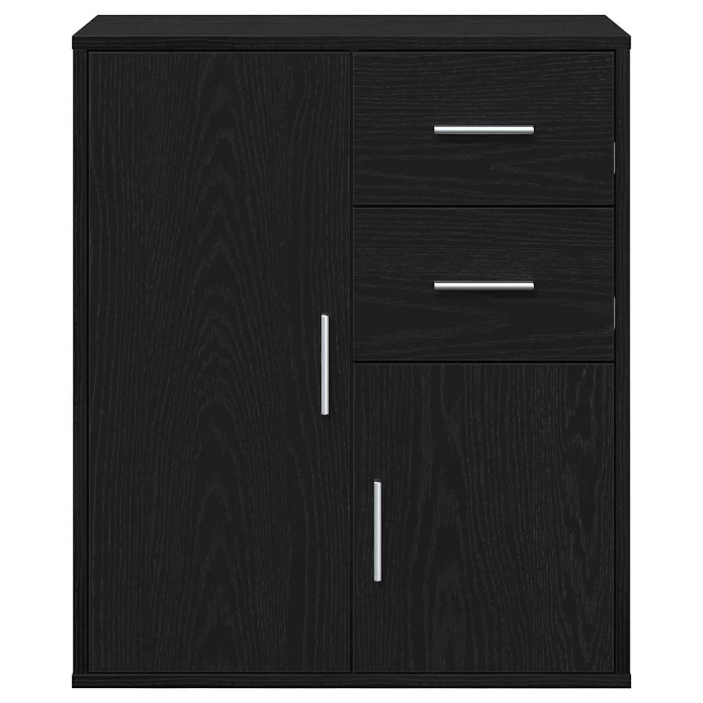 Sideboard Black Oak 60 x 31 x 70 cm Engineered Wood