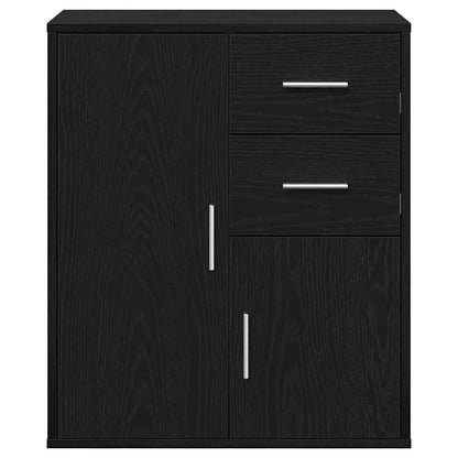 Sideboard Black Oak 60 x 31 x 70 cm Engineered Wood
