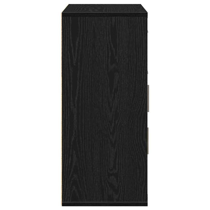Sideboard Black Oak 60 x 31 x 70 cm Engineered Wood