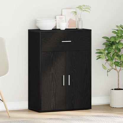 Sideboard Black Oak 60 x 30 x 84 cm Engineered Wood