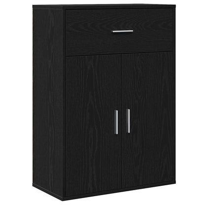 Sideboard Black Oak 60 x 30 x 84 cm Engineered Wood