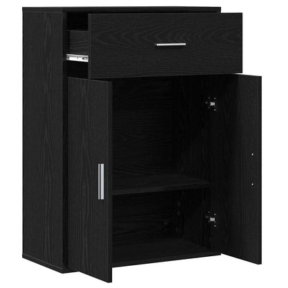 Sideboard Black Oak 60 x 30 x 84 cm Engineered Wood