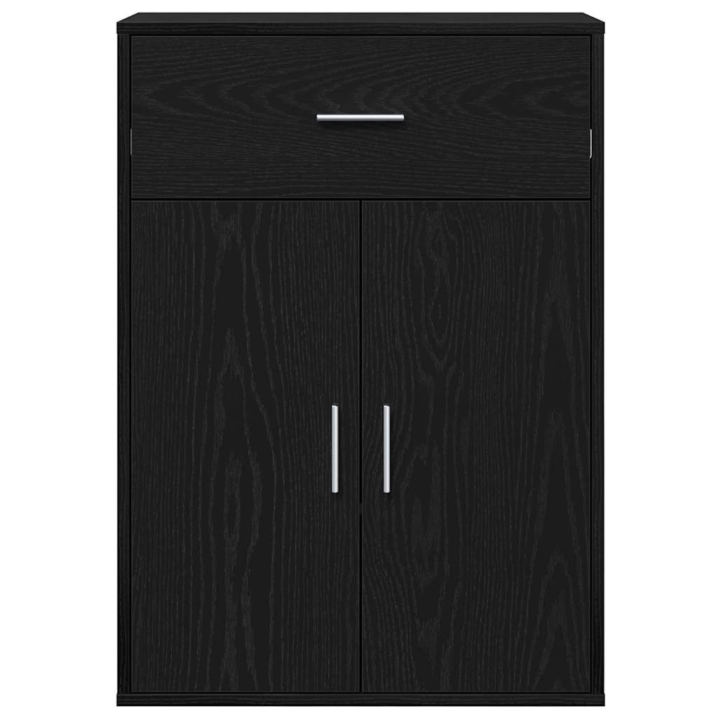 Sideboard Black Oak 60 x 30 x 84 cm Engineered Wood