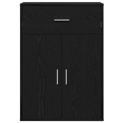 Sideboard Black Oak 60 x 30 x 84 cm Engineered Wood