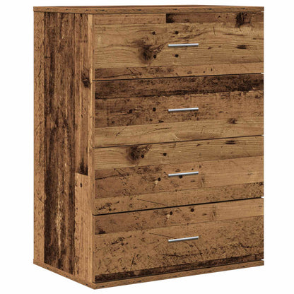 Sideboard with Drawer Old Wood 60 x 39 x 80 cm Engineered Wood