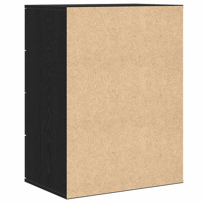Sideboard Black Oak 60 x 39 x 80 cm Engineered Wood