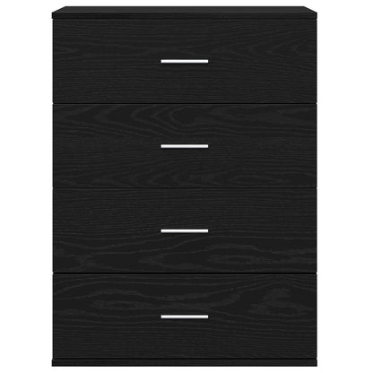 Sideboard Black Oak 60 x 39 x 80 cm Engineered Wood