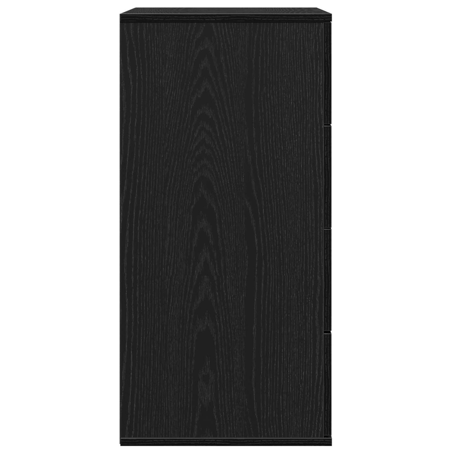 Sideboard Black Oak 60 x 39 x 80 cm Engineered Wood