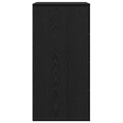 Sideboard Black Oak 60 x 39 x 80 cm Engineered Wood