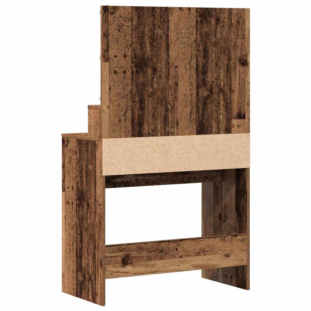 Dressing Table Old Wood 80 x 41 x 134.5 cm Engineered Wood