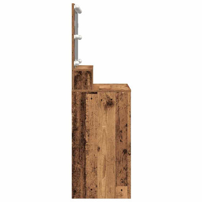 Dressing Table Old Wood 80 x 41 x 134.5 cm Engineered Wood
