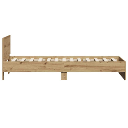 Bed Frame Artisan Oak 90 x 190 cm Engineered Wood