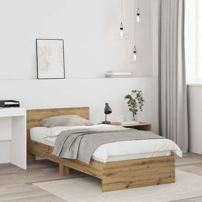 Bed Frame Artisan Oak 75 x 190 cm Engineered Wood