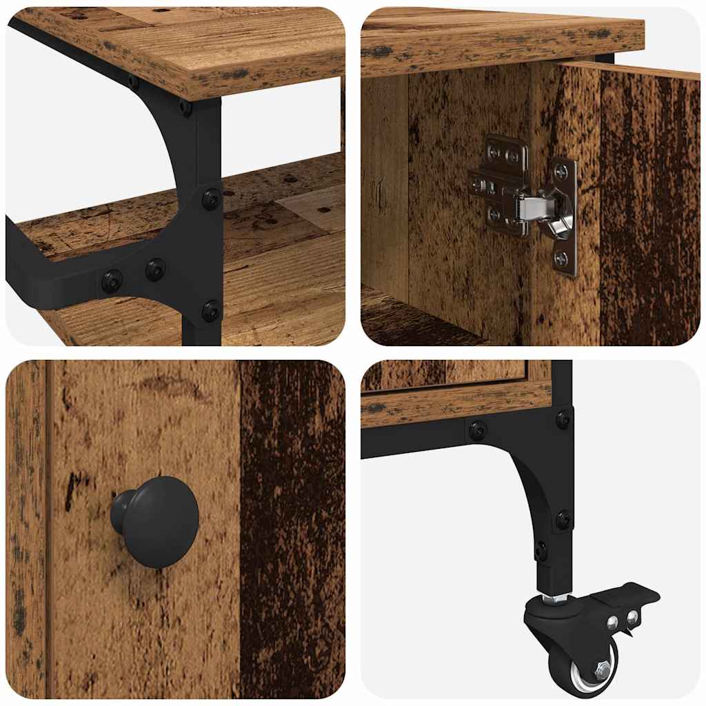 Kitchen Trolley Old Wood 87.5 x 39 x 84.5 cm Engineered Wood