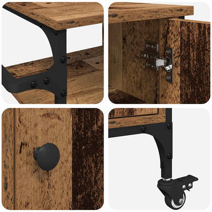 Kitchen Trolley Old Wood 87.5 x 39 x 84.5 cm Engineered Wood