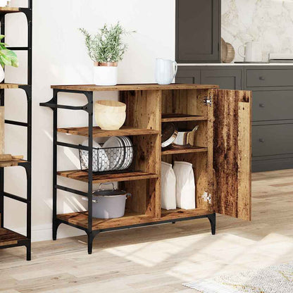 Kitchen Trolley Old Wood 87.5 x 39 x 84.5 cm Engineered Wood
