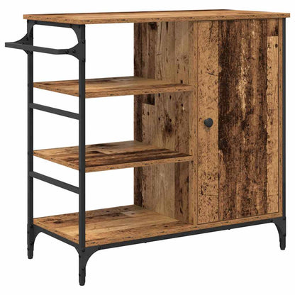 Kitchen Trolley Old Wood 87.5 x 39 x 84.5 cm Engineered Wood