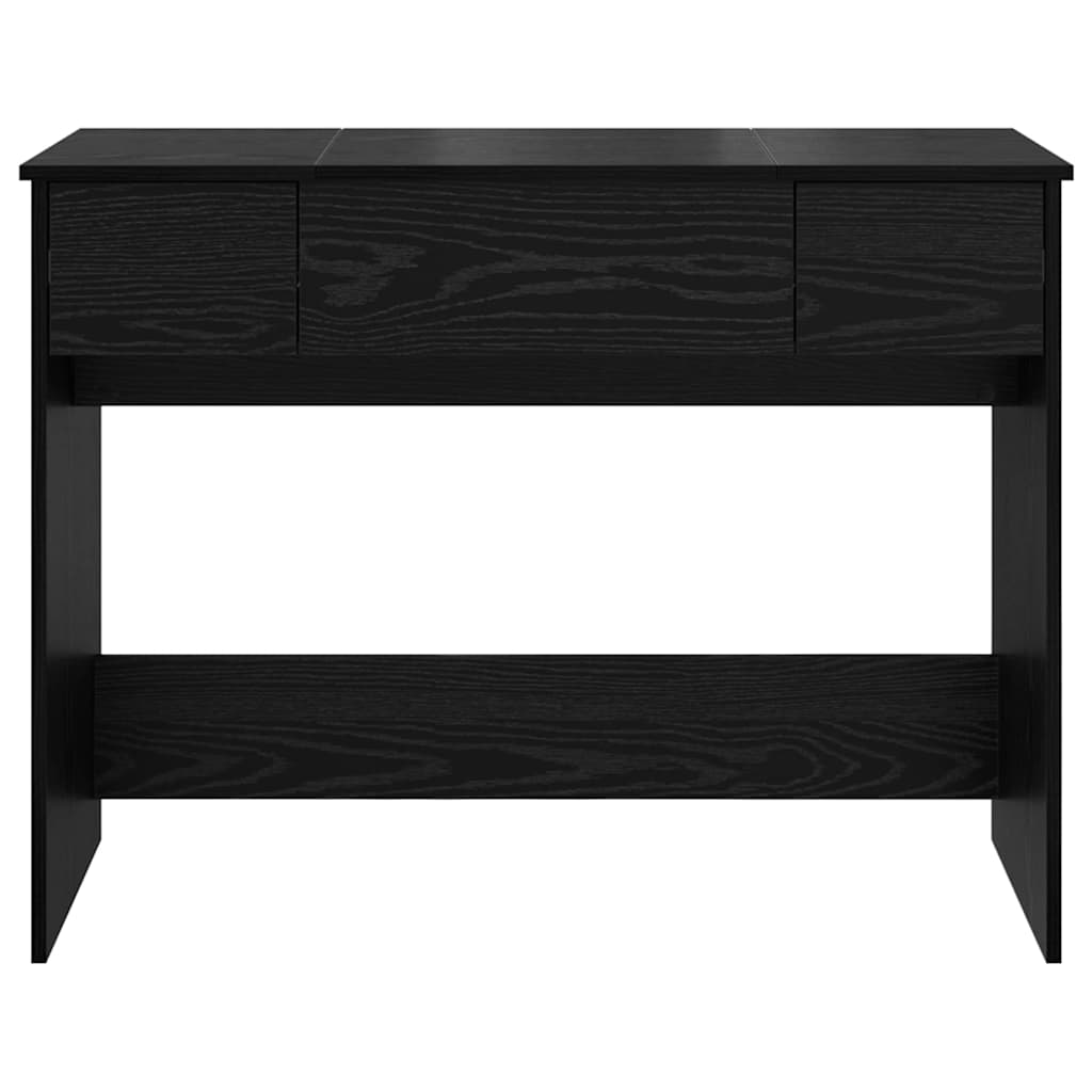 Cosmetic Table with Drawer Black Oak 100 x 45 x76 cm