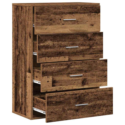 Sideboard with Drawer Old Wood 60 x 31 x 84 cm Engineered Wood