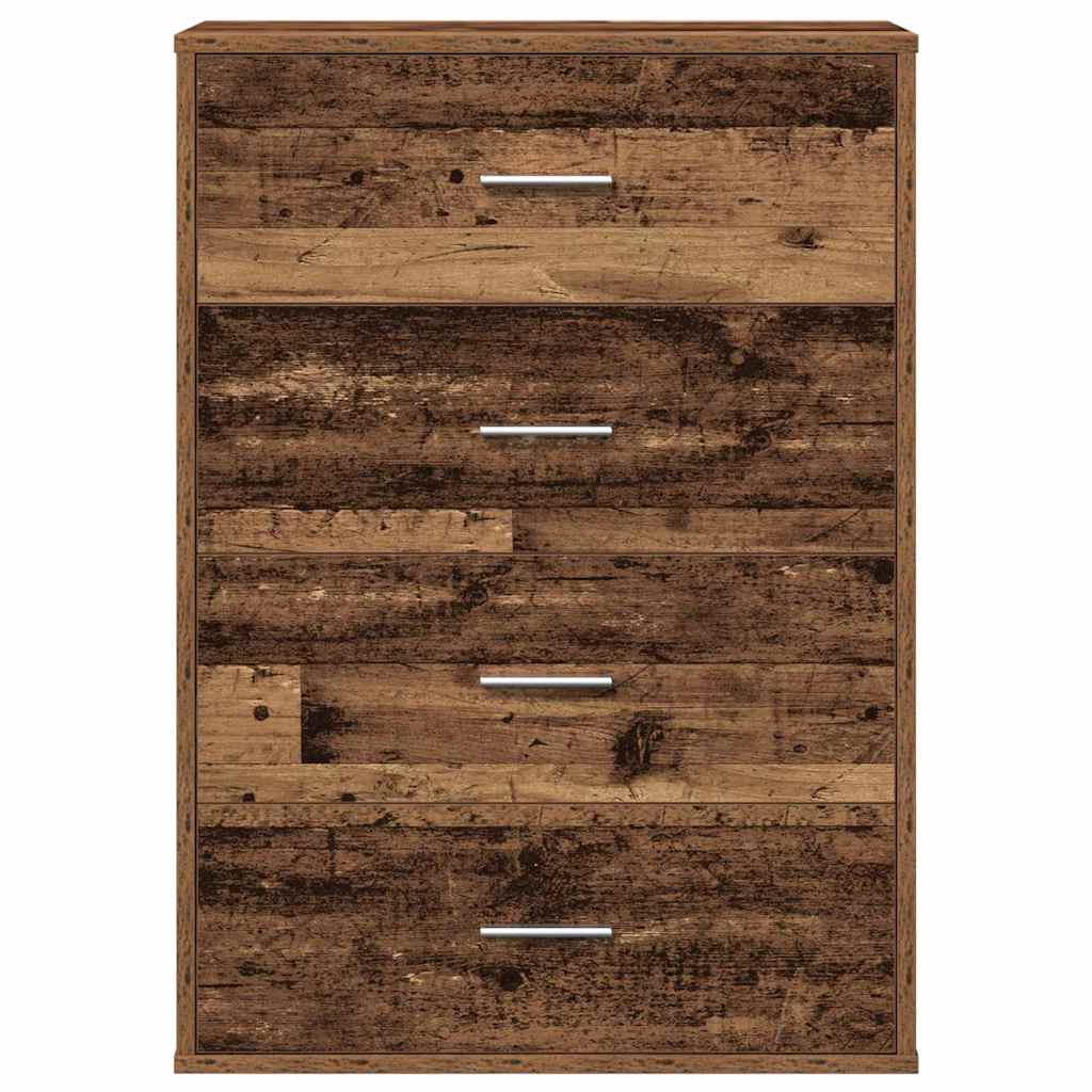 Sideboard with Drawer Old Wood 60 x 31 x 84 cm Engineered Wood