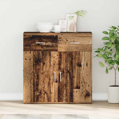 Sideboard with Drawer Old Wood 78 x 38 x 80 cm Engineered Wood