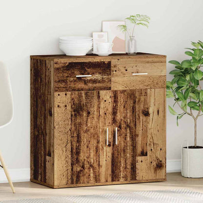 Sideboard with Drawer Old Wood 78 x 38 x 80 cm Engineered Wood