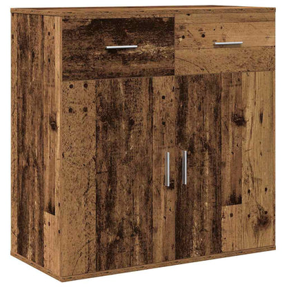 Sideboard with Drawer Old Wood 78 x 38 x 80 cm Engineered Wood