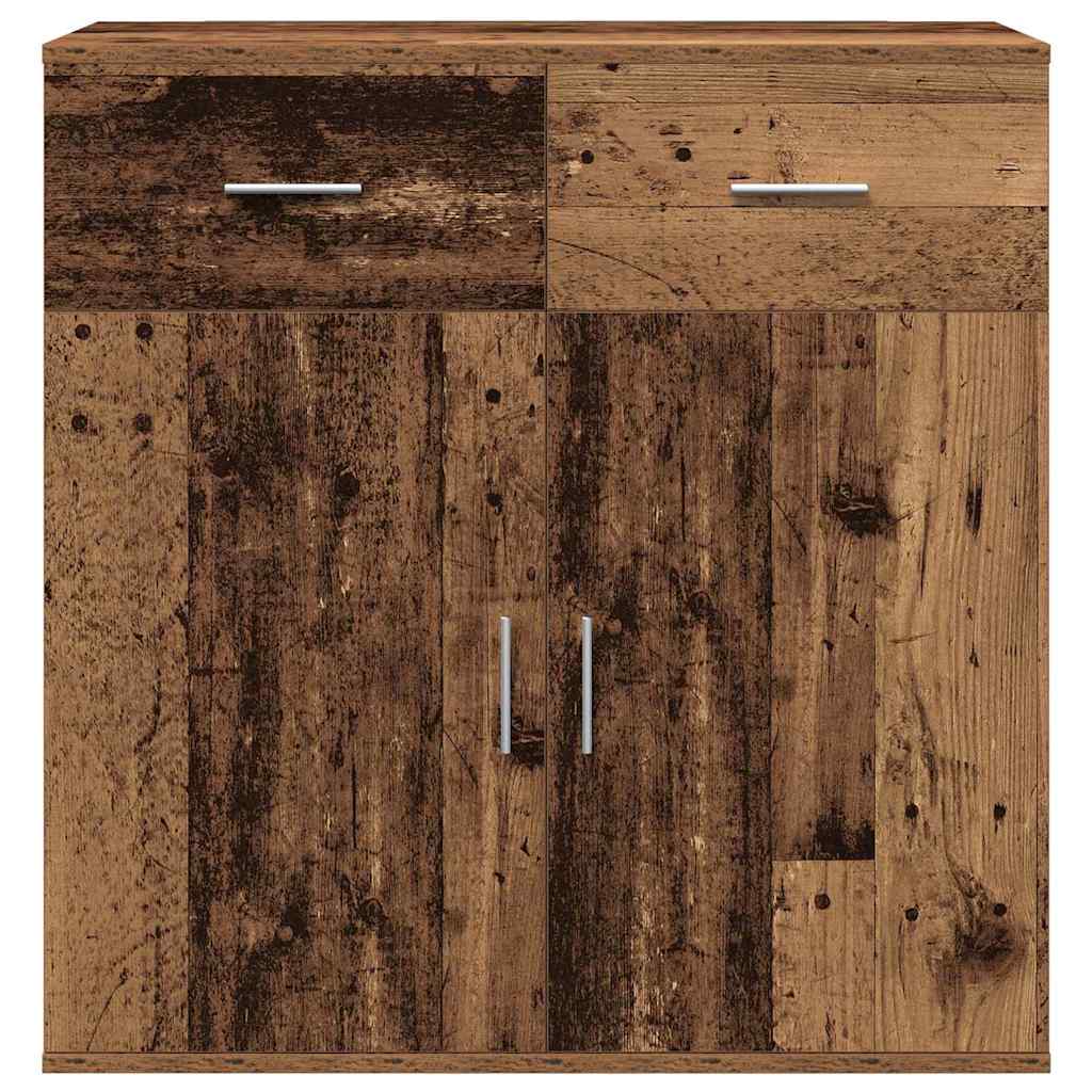 Sideboard with Drawer Old Wood 78 x 38 x 80 cm Engineered Wood