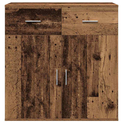 Sideboard with Drawer Old Wood 78 x 38 x 80 cm Engineered Wood