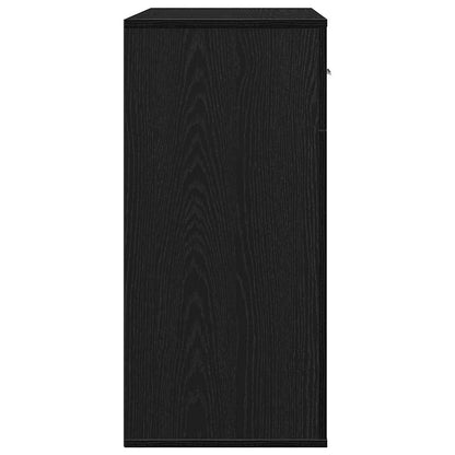 Sideboard Black Oak 78 x 38 x 80 cm Engineered Wood