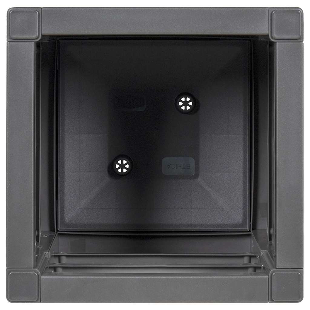 Flower Box Dark Grey 36 x 36 x 35 cm Plastic
