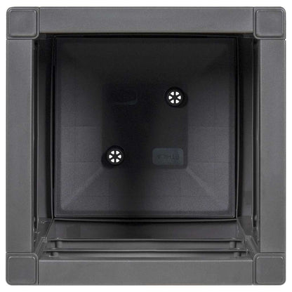 Flower Box Dark Grey 36 x 36 x 35 cm Plastic