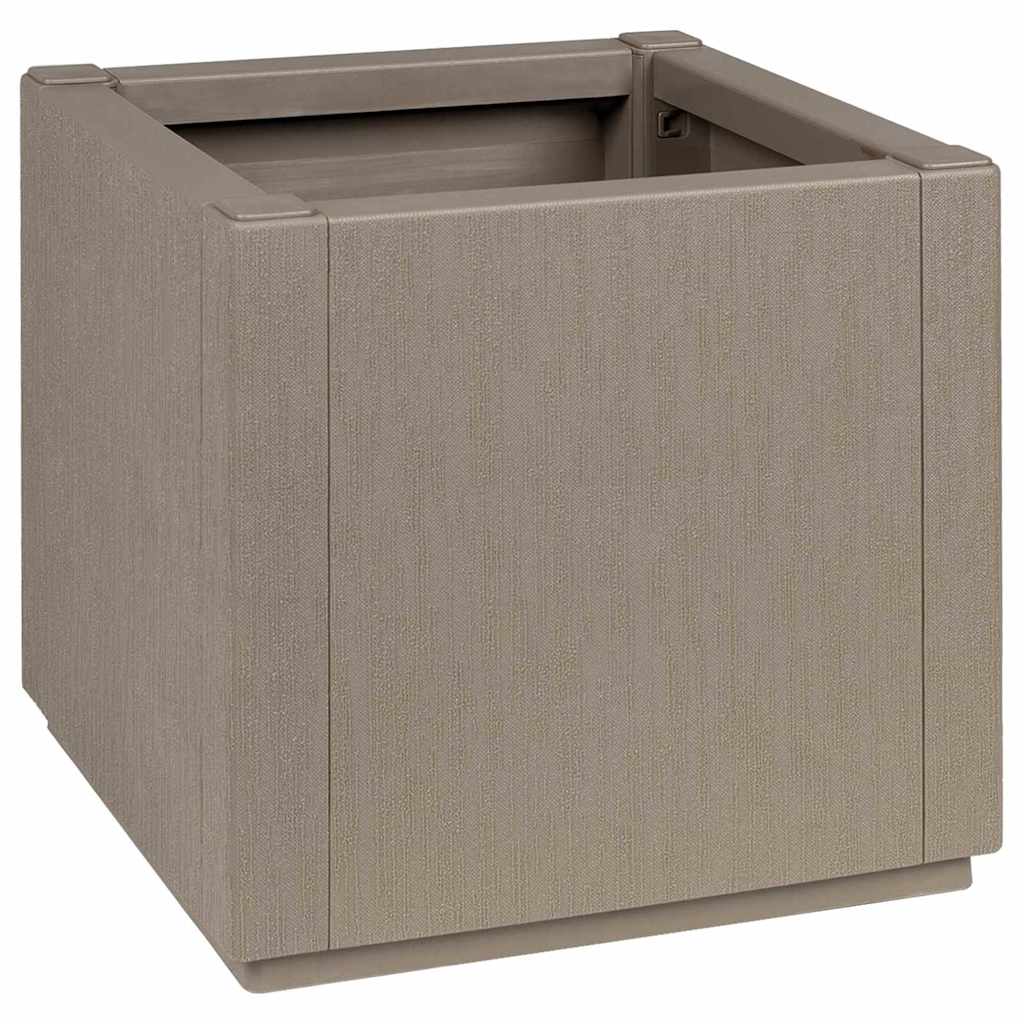 Garden Flower Box Light Brown 36 x 36 x 35 cm PP