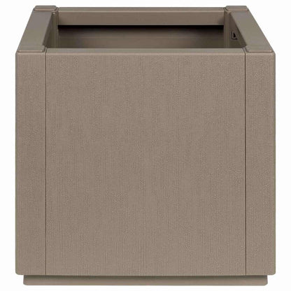 Garden Flower Box Light Brown 36 x 36 x 35 cm PP