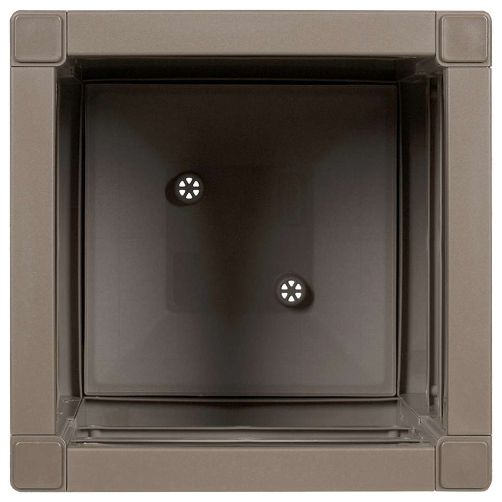 Garden Flower Box Light Brown 36 x 36 x 35 cm PP
