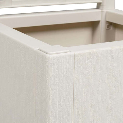 Flower Box White 36 x 36 x 140 cm Plastic