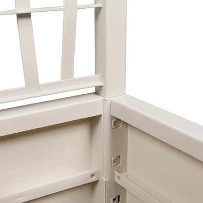 Flower Box White 36 x 36 x 140 cm Plastic