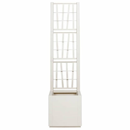 Flower Box White 36 x 36 x 140 cm Plastic
