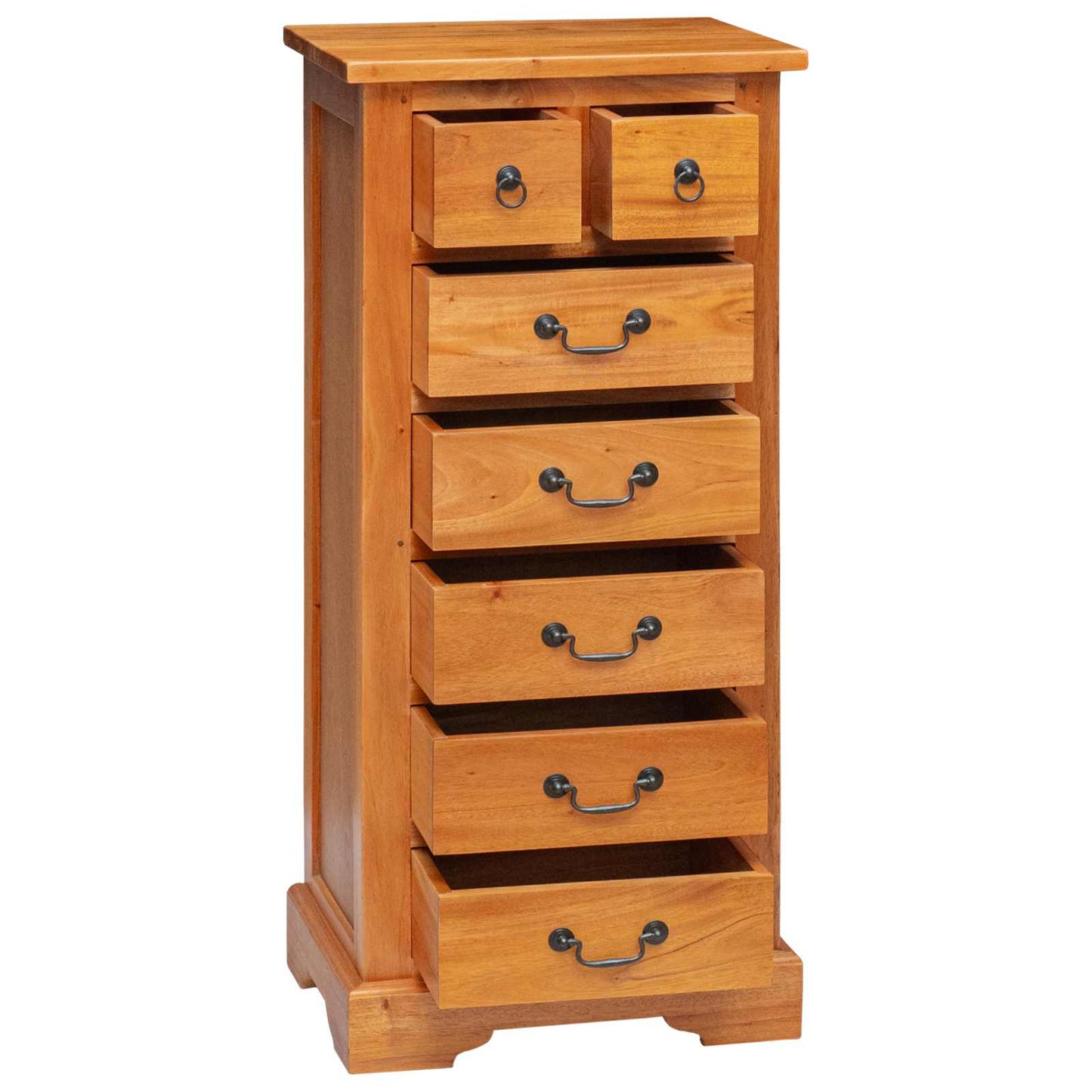 Chest of Drawers Natural 45 x 35 x 100.5 cm Solid Mahogany Wood