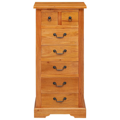 Chest of Drawers Natural 45 x 35 x 100.5 cm Solid Mahogany Wood
