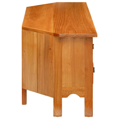 TV Cabinet Natural 100 x 40.5 x 46 cm Solid Mahogany Wood