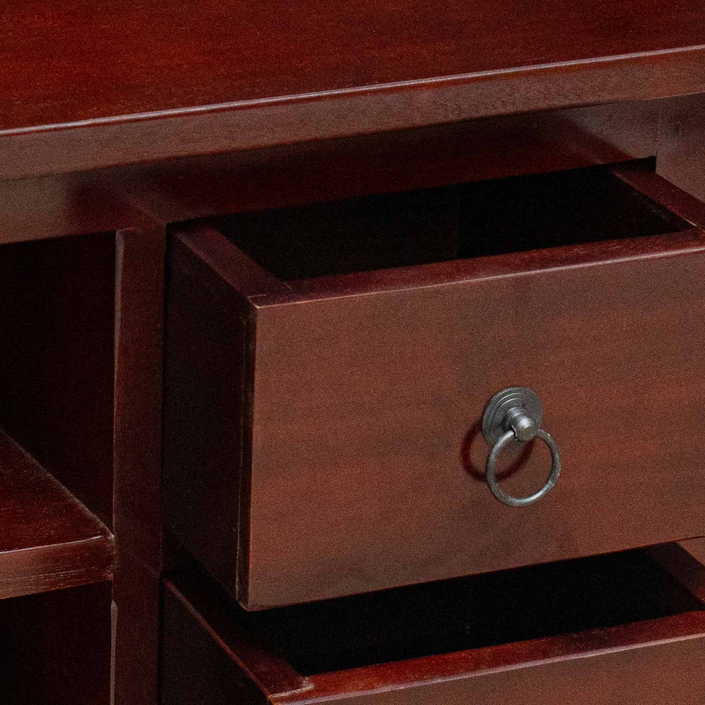 TV Cabinet Brown 100 x 40.5 x 46 cm Solid Mahogany Wood