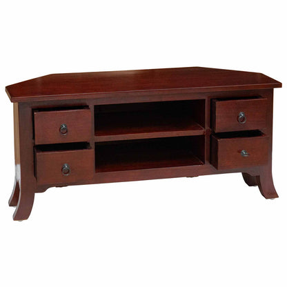 TV Cabinet Brown 100 x 40.5 x 46 cm Solid Mahogany Wood