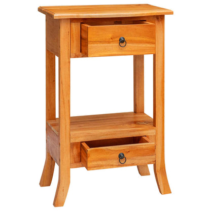 Console Table Natural 50.5 x 30 x 75.5 cm Solid Mahogany Wood