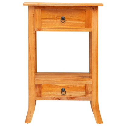 Console Table Natural 50.5 x 30 x 75.5 cm Solid Mahogany Wood