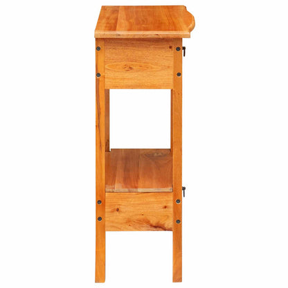Console Table Natural 50.5 x 30 x 75.5 cm Solid Mahogany Wood