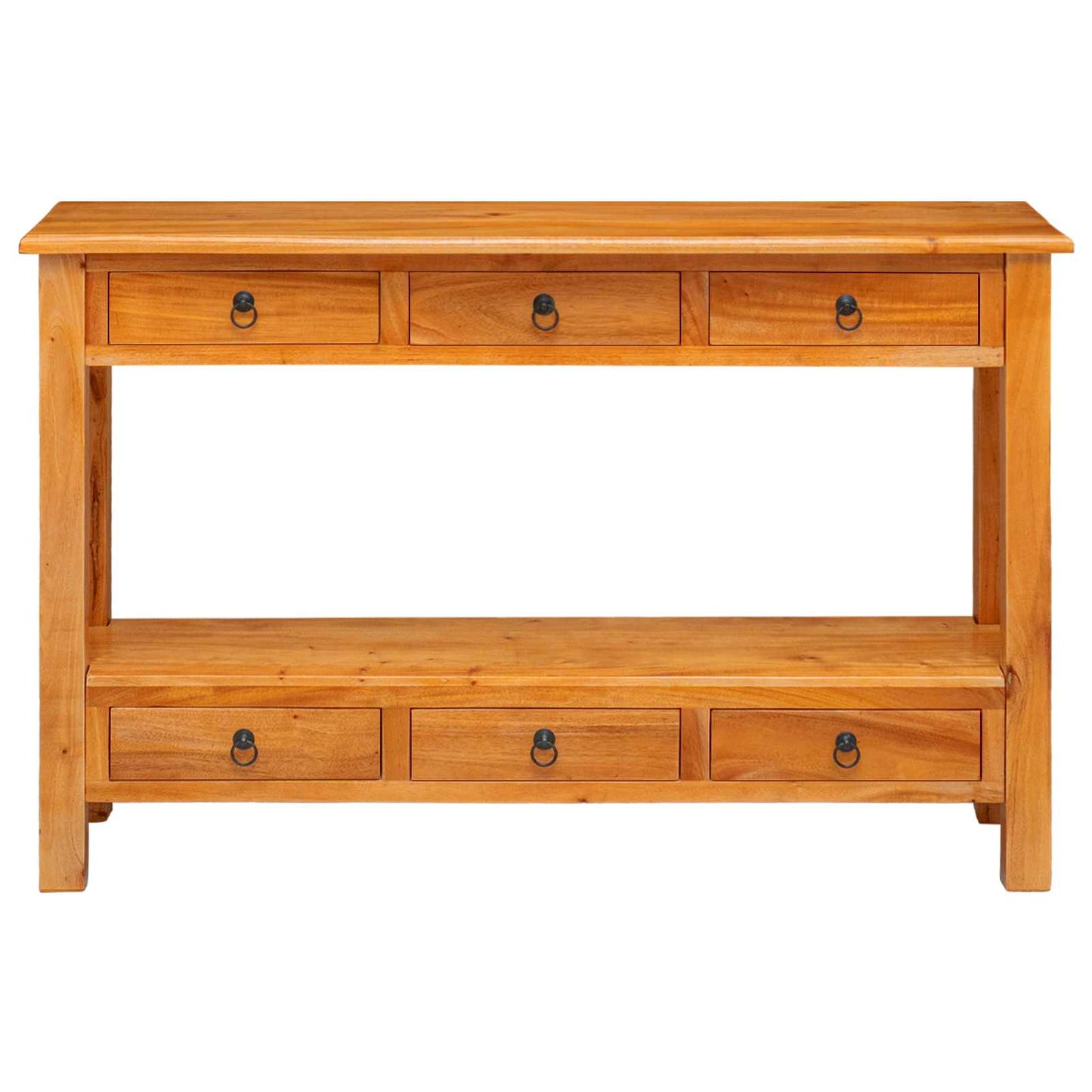 Console Table Natural 115 x 32 x 76 cm Solid Mahogany Wood